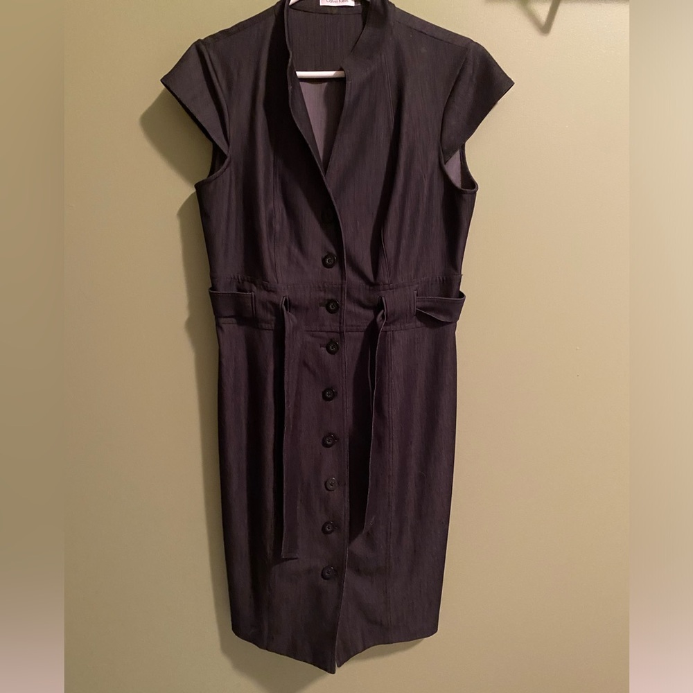 Calvin Klein dark denim dress